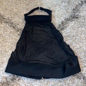 Iheartraves black mesh halter top
